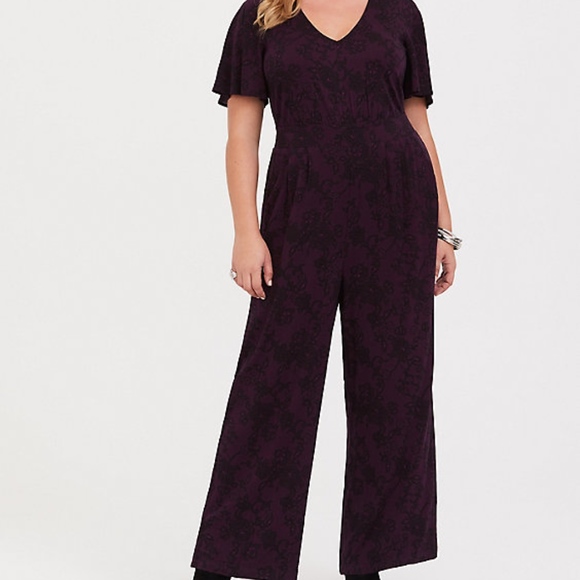 purple lace jumpsuit